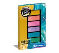 Clementoni - Crazy Chic Teen Sombras Estilo Tropical - Paleta De Sombras Coloradas Y Aplicador, 6 Sombras De Ojos Brillantes, Maquillaje De Moda Infantil, Chicas Niñas 9-11 Años, 18794