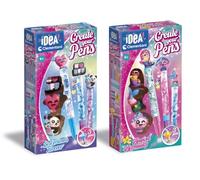 Clementoni Create Your Pens - Kit de Bolígrafos Personalizables Magical Mermaids y Best Friends Forever, Fábrica de Bolis con Tintas de Colores y Decoraciones, Manualidades Niñas - 83216