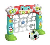 Clementoni - Cuentagoles Portería Interactiva - Centro de Actividades con Futbol - Aprende Letras, Números, Formas y Colores - Portería con Sensor Óptico - Juguetes Infantiles +18 Meses - 61430
