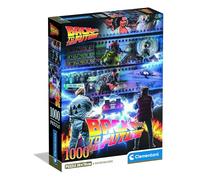 Clementoni - Cult Movies - Regreso al Futuro, Puzzle 1000 Piezas para Adultos, Póster de Cine Icónico, Imágenes de Alta Definición, Materiales Sostenibles, 70 X 50 cm, 39780