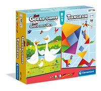 Clementoni Dell'Oca + Tangram Mesa, Juego de Mesa para Toda la Familia, 1-6 Jugadores, 6 años +, Made in Italy, Multicolor, 16301