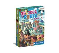 Clementoni - Desbloquea la Puerta Junior, Juego de Mesa, 2 Escape Room para Niños 6+ Años y Adultos, Ambientada en Lugares Misteriosos, 1-6 Jugadores, Idea Regalo Made in Italy, Idioma Italiano, 16774