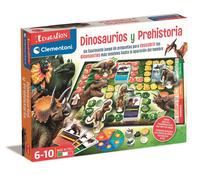 Clementoni, Dinosaurios y Prehistoria, Juego Educativo, Aprende sobre Historia y Dinosaurios de Forma Divertida, Juguete niños 6 años, Juego en español (55494)