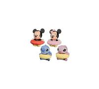 Clementoni Disney Baby - Happy Bath Friends, Juegos de baño flotantes a Partir de 4 Meses, Goma Suave sin Agujeros antimoho, 1 Personaje Aleatorio, 17624