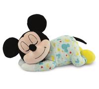 Clementoni Disney Baby - Mickey Relaxing Plush - Peluche para recién Nacido a Partir de 0 Meses, para Promover la relajación y la relajación con Ruido Blanco, Terapia de Color, Luces y melodías