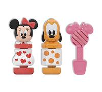 Clementoni - Disney Baby Minnie Construye y Juega - Juego de construcciones Infantil, para desarrollar la psicomotricidad Fina y Las Habilidades manuales- Juguete bebé 18 Meses (17842)