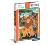 Clementoni - Disney Classics Super Color Maxi - Puzzle Infantil de 60 Piezas Extragrandes, Edad 4+, El Rey León, Materiales Sostenibles, 62 x 42 cm, 26314