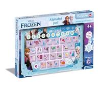 Clementoni Disney Frozen Alphabet Pad - Juego Educativo 4 años, Ordenador Infantil, Regalo electrónico parlante Italiano, Ordenador Infantil, portátil para Aprender Alfabeto, Nuevas Palabras,