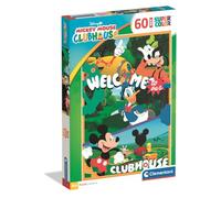 Clementoni Puzzle infantil Disney Jr. Mickey Mouse Clubhouse - 60 piezas extragrandes, 4+