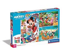 Clementoni - Disney Mickey and Friends - Set 3 Puzzles de 48 Piezas (25266)