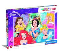 Clementoni Disney Princess-Puzzle Infantil (180 Piezas), Fabricado en Italia, a Partir de 7 años, Multicolor (29311)