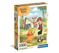 Clementoni - Disney Winnie The Pooh Compact Box Puzzle - Rompecabezas Adulto de 1000 Piezas en Caja Compacta con Ilustración Oficial de Walt Disney - 37519