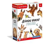 Clementoni- ¿Donde Viven? - Juego Educativo Animales; Juguete Animales niños 4 años, Juguete en español (55301)