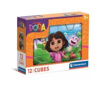 Clementoni: Dora la Exploradora - Cubos de cuento de 12 piezas