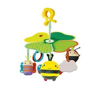 Clementoni - Easy-Peasy Travel Mobile-Mobile Baby Crib, Hanging Toy, Baby Stroller Game, Lightweight and Transportable, Multicoloured, 17790