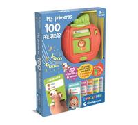 Clementoni - Education, Mis Primeras 100 Palabras, Juguete Electrónico Educativo Bilingüe (Español/Inglés), 50 Tarjetas Interactivas, Edad 2-4 años, 55647
