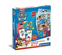 Clementoni Educational Games 2 in 1 Paw Patrol-Juego Educativo 3 años(Italiano, Inglés, Francés,Alemán,Español,Holandés Y Polaco),Made In Italy,Multicolor, 3,6 x 18,5 x 20(18284),Exclusivo en Amazon