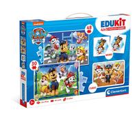 Clementoni - Patrulla Canina - Edukit 4 en 1 con puzzle y juego de memoria Patrulla Canina ㅤ
