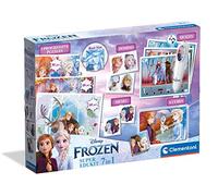 Clementoni - Edukit 7 en 1 - Disney Frozen 2, Kit de Juegos con dominó, boli Interactivo, Puzzles y Mucho más, a Partir de 3 años (18112)