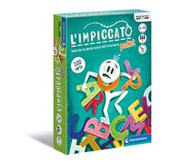 Clementoni - El ahorcado-Pocket-Mazo, Cartas Niños, Mesa, Juego de Fiesta para Toda la Familia, 2 Jugadores, 6 años +, Made in Italy, Multicolor, 16297