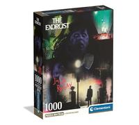 Clementoni - El Exorcista Cult Horror Movies Compact Puzzle - Rompecabezas Adulto de 1000 Piezas en Caja Compacta con Ilustración Oficial de Warner Bros - 37520