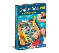 Clementoni Enciclopedia-Juego electrónico, Quiz sobre animales, cuerpo humano, dinosaurios y historia-sapientino, bolígrafo interactivo, educativo, 7 años, fabricado en Italia, multicolor, medio, 16728