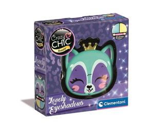 Clementoni Estudio de Maquillaje Mini Lovely Eyeshadow Raccoon, Tamaño 10x10x3 cm, Juguete para niños de 6 meses en adelante