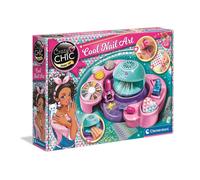 Clementoni Crazy Chic - Cool Nail Art - Set decoración de uñas, Juego Creativo, Taller de uñas con esmaltes y secador de esmaltes, manicura Infantil, Idea de Regalo para niñas de 6 años