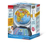 Clementoni - Exploramundo Digital, Globo terráqueo Bola del Mundo interactiva Infantil, 7 años, Multicolor (55387)