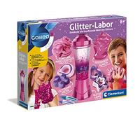 Clementoni Galileo Glitter-Labor-Kit de experimentación para niños a Partir de 8 años, Multicolor, 7 x 35 x 26 cm (59224)