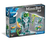 Clementoni Galileo MinerBot 59375 - Juego de Robots 3 en 1, Tres Robots humanoides, robótica