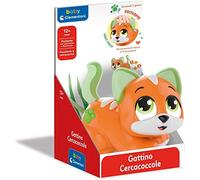 Clementoni- Gatito Buscamillos, Primera Infancia, Juego Musical, Juguete electrónico Interactivo parlante, niños 12 Meses +, Single, Multicolor, Small (17451)