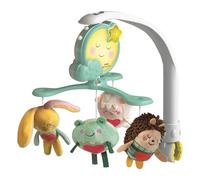 Clementoni Giostrina Carillon - Móvil para cuna con módulo electrónico, música y sonidos de la naturaleza, ajustable y extraíble para cuna o cochecito