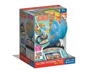 Clementoni - Globo Digital Real Time - Juego Educativo Interactivo para Niños - Aprende Geografía y Cultura General - Desarrolla la Memoria y el Intelecto - A Partir de 7 Años - 55523