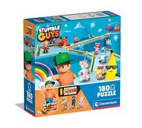 Clementoni Guys-180 Niños 7 Años, Puzzle Personajes Videojuego, Gaming, Made In Italy, 29323, Color 180 Piezas Stumble Guys