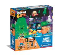 Clementoni Guys-180 Piezas Niños, Puzzle Personajes Videojuego, Gaming, Made In Italy, 29324, Color Stumble Guys 7 años