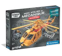 Clementoni - Helicóptero de 8 años - Caja de construcción mecánica Infantil para ensamblar un Prototipo de helicóptero, rotores y Engranajes móviles, Juego científico Stem, Juguete Educativo, Regalo