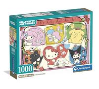 Clementoni Puzzle 1000 piezas Hello Kitty – Diseño Sanrio, alta definición, sostenibles 70×50