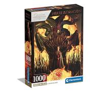 Clementoni House of Dragon, Puzzle de 1000 Piezas para Adultos y Niños de 14 Años, Caja Compacta, Juego de Habilidad para Toda La Familia, Fabricado en Italia - 39904
