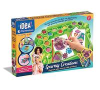 Clementoni IDEA 18716 - Gemas de colores deslumbrantes para crear preciosas pegatinas 3D