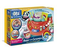 Clementoni - Idea-Atelier - Laboratorio de cerámica con Torno eléctrico (en Italiano), alfarero, Juego de Manualidades, Juego Creativo para niños de 7 años, Fabricado en Italia, 18693