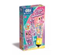 Clementoni Idea - Create Your Highlighters Beach Buddies, Kit Creativo para niños a Partir de 6 años, subrayadores Personalizables con Decoraciones y Personajes de Playa, 18396