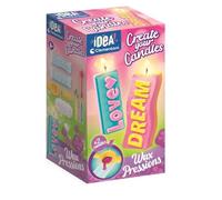 Clementoni Idea - Create Your Candles Messages Style, kit para crear 2 velas artesanales, para niños a partir de 8 años, laboratorio creativo, idea regalo, fabricado en Italia, 18353