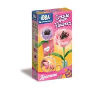 Clementoni Idea - Create Your Flowers Anémona, kit creativo para hacer 2 anémonas de papel crepé, juego creativo para niños de 7 años en adelante, fabricado en Italia, 18346