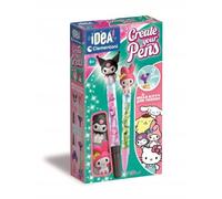 Clementoni Idea - Create Your Pens My Melody y Kuromi, Mini Lab Bolígrafos Personalizables para niños a Partir de 6 años, Kit Creativo con 2 bolígrafos para Decorar y Personajes, 18431