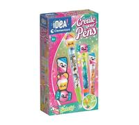 Clementoni Idea - Create Your Pens Sweety, Kit Creativo para niños a Partir de 6 años, 3 bolígrafos Personalizables con Decoraciones, Actividades artísticas y Manualidades, 18394
