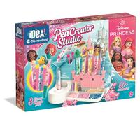 Clementoni - Idea - Laboratorio de Bolígrafos Disney Princess - Kit Creativo con 8 piezas y 50+ Accesorios, 6+ Años, Desarrollo Creatividad y Manualidad, 41,8x7,7x29 cm, 18202