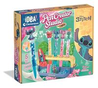 Clementoni - Idea - Laboratorio de Bolígrafos Disney Stitch - Kit Creativo con 5 Plumas y 25+ Accesorios, 6+ años, Desarrollo Creatividad y Manualidad, 28,9x5,4x24,9 cm, 18203