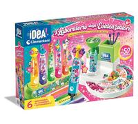 Clementoni - Idea-Laboratorio Juego Creativo para hacer subrayadores de colores personalizables, rotuladores personalizados, regalo niña 7 años, creatividad, Made in Italy, 18854, multicolor