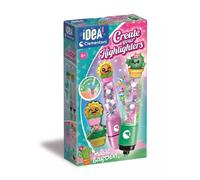 Clementoni Idea - Create Your Highlighters Garden, Kit Creativo para niños a Partir de 6 años, subrayadores Personalizables con Adornos y Personajes, 18397